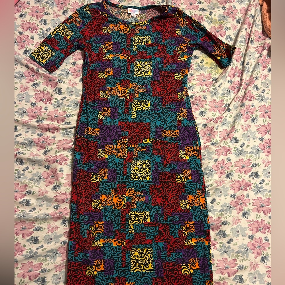 Lularoe bodycon dress XS mint condition
